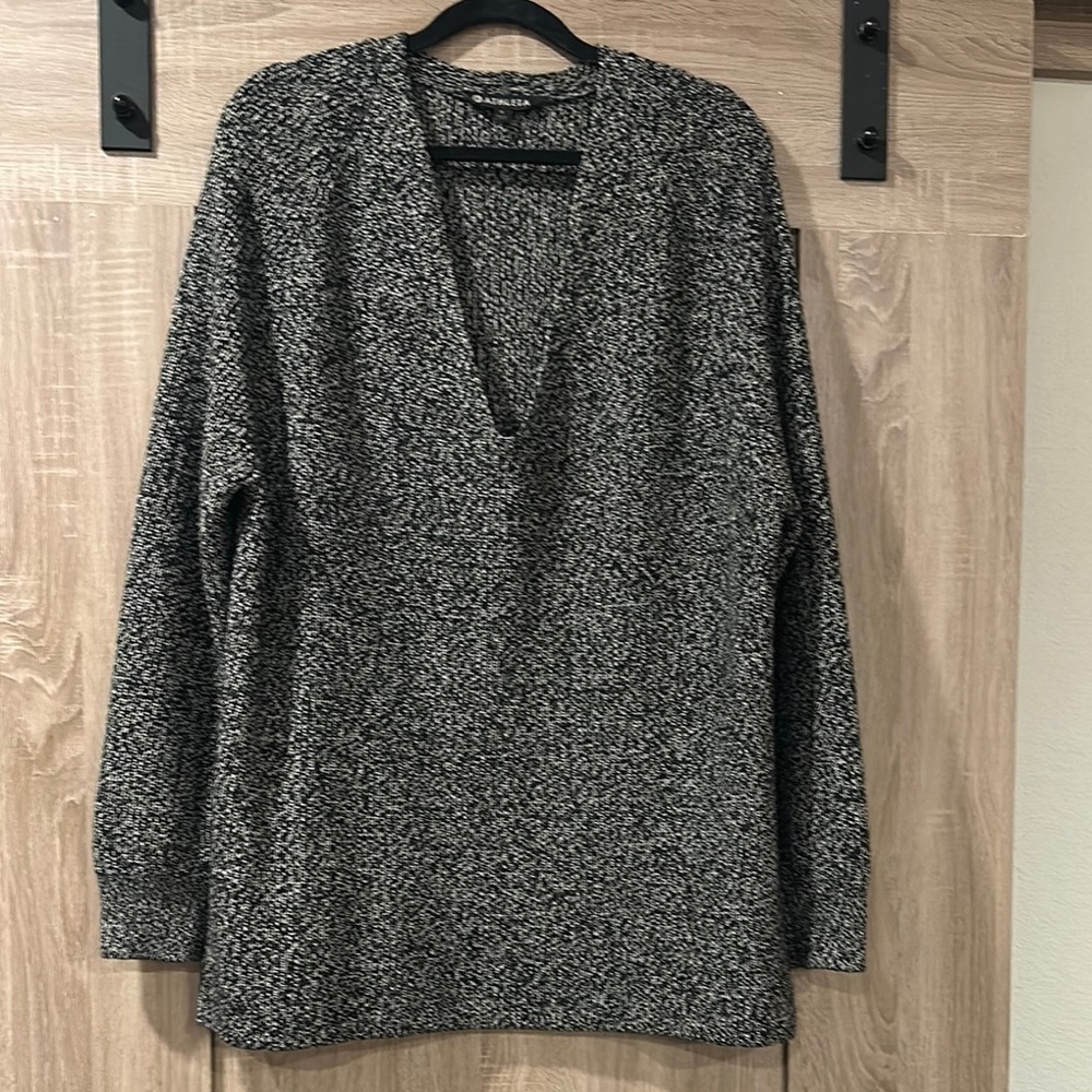Women's Grey V-Neck Sweater